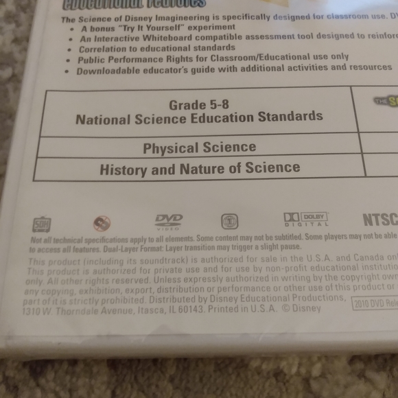 Vintage The Science of Disney Imagineering Electricity DVD - Picture 4 of 6